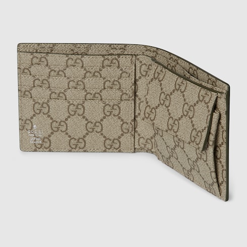 Beige interior GG Emblem bi-fold wallet