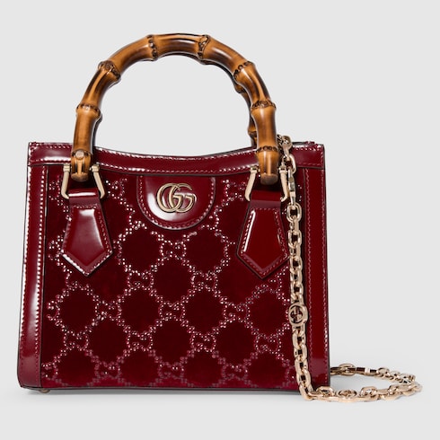 Bolso tote Gucci Diana con cristales pequeño