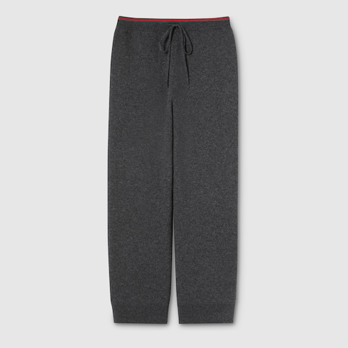Wool cashmere trousers