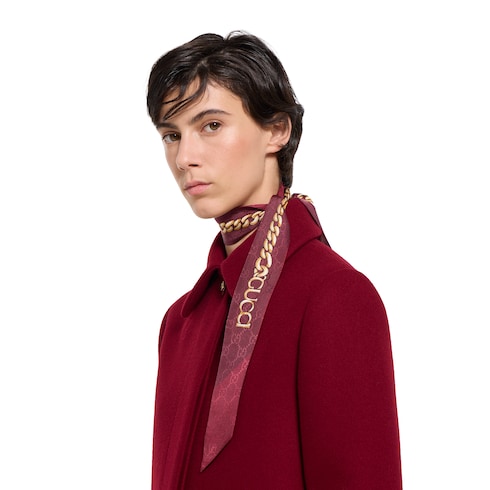 Nastro in twill di seta stampato