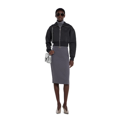 Fine wool turtleneck with embroidery