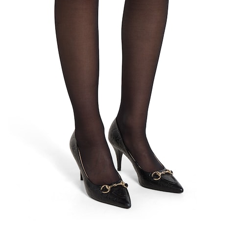 女士马衔扣浅口鞋