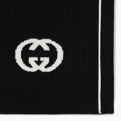 Ribbed shorts with intarsia 