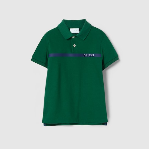 Children's cotton piquet polo shirt