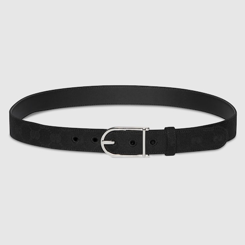 Belt with rounded buckle