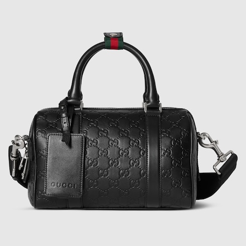 Bolso de lona pequeño GG Emblem