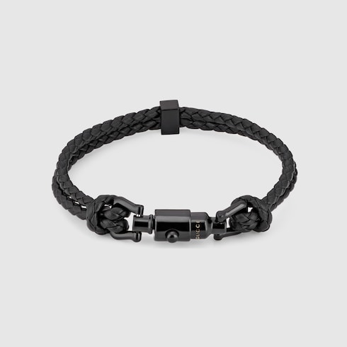 Bracelet tressé avec détail piston