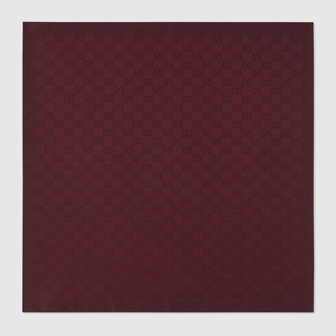 GG silk cotton pocket square