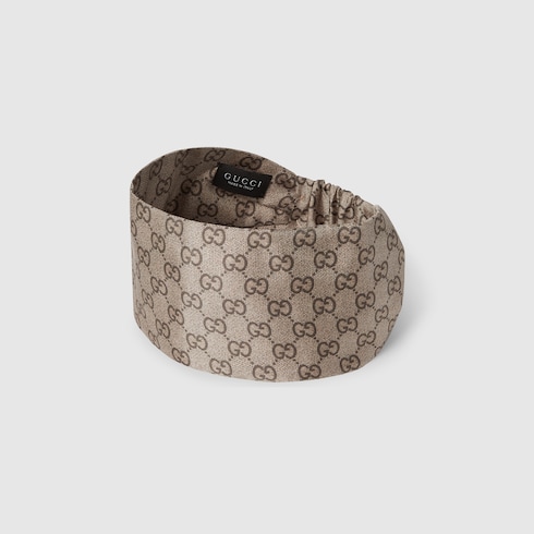 Stirnband aus Seidentwill mit Print