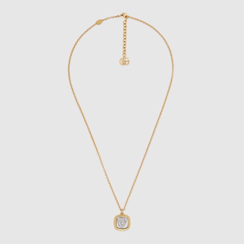 Collier avec pendentif Gucci Crest