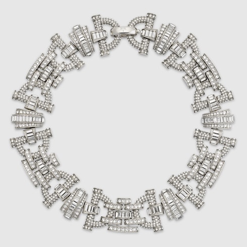 Collier Gucci Staffa avec cristaux