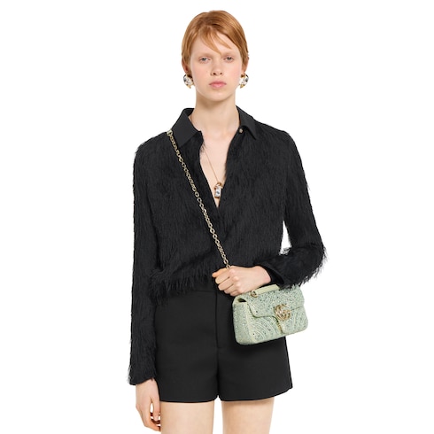 Bolso de hombro GG Marmont cristales pequeño