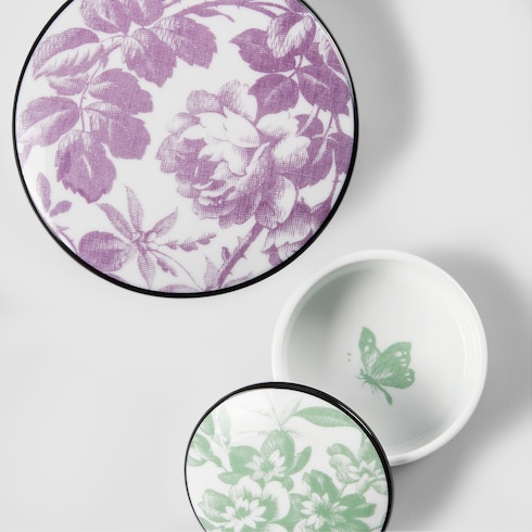 Herbarium print small trinket box