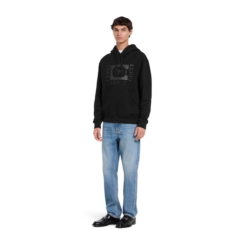 Cotton jersey sweatshirt with print