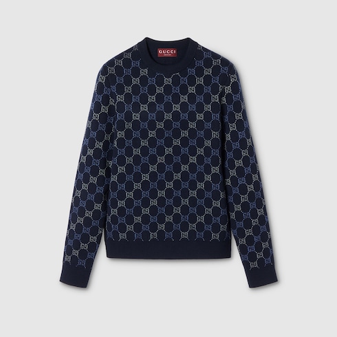 GG double wool knit jumper