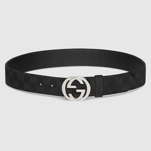 Ceinture avec boucle GG enlacés