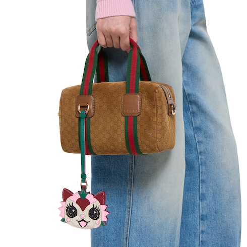 Gucci Besties〕バッグ チャーム ・ベージュ GG ファブリック | GUCCI公式