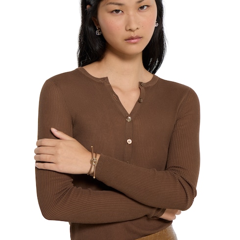 Armband mit rundem GG aus Emaille