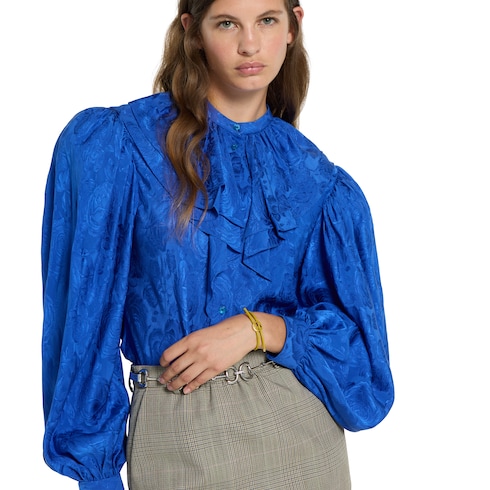 Bracelet with enamel Round Interlocking G