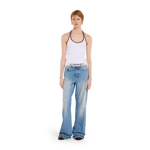 Ceinture fine réversible GG Marmont