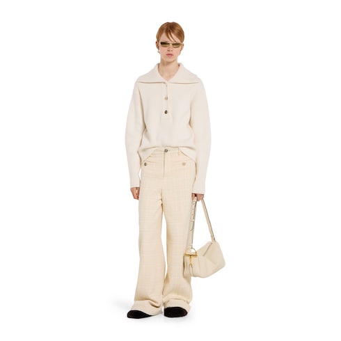 Rib wool cashmere jumper