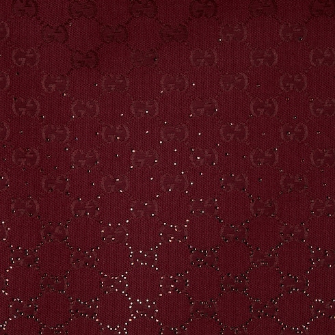 GG canvas skirt with crystals