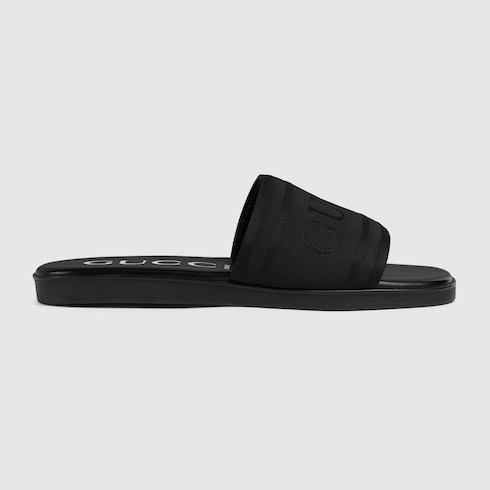 Men's slide sandal with tonal logo