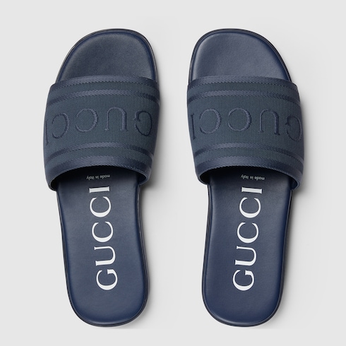 Mules avec logo ton sur ton pour homme