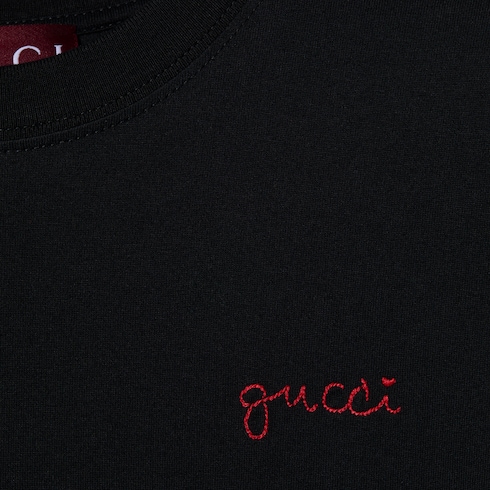 T-shirt in cotone con ricamo