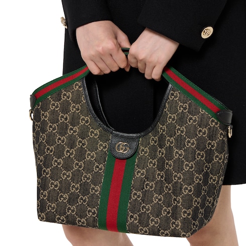 حقيبة اليد الواسعة Gucci Giglio صغيرة الحجم