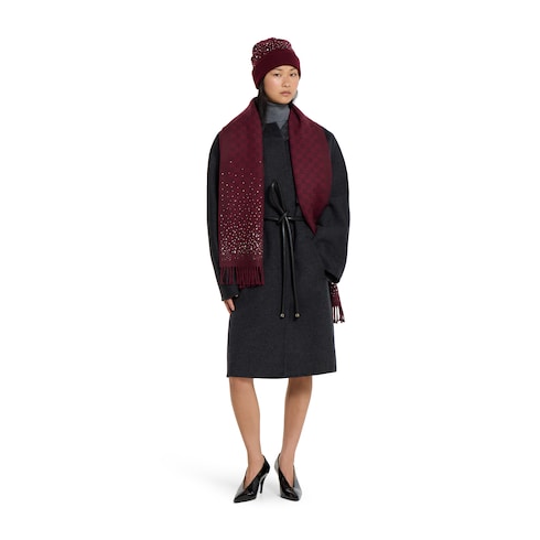 Schal aus GG Wolle mit Kristallen