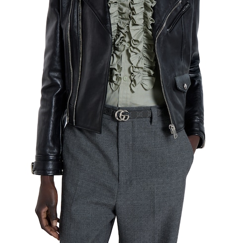 Ceinture fine réversible GG Marmont