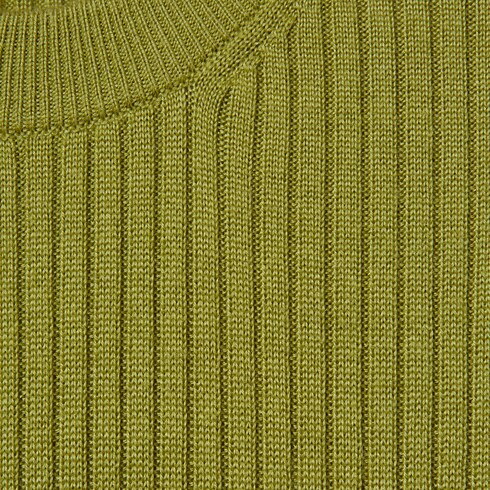 Rib cashmere silk top