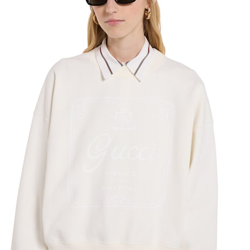 Jersey de punto de algodón con estampado