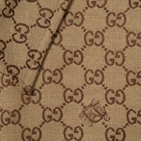 Jacke aus GG Baumwollcanvas- und Pferde-Jacquard 