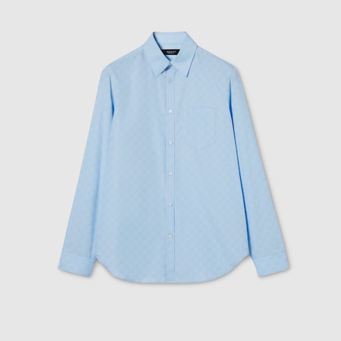 Chemise en popeline de coton GG