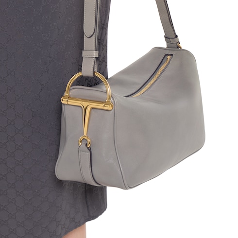 Sac à épaule Gucci Half Horsebit moyen format