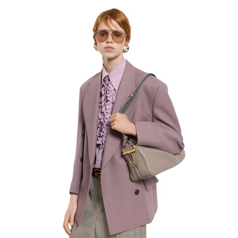 Sac à épaule Gucci Half Horsebit moyen format