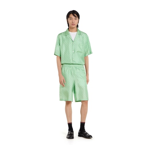 Yuko Higuchi silk twill bowling shirt 