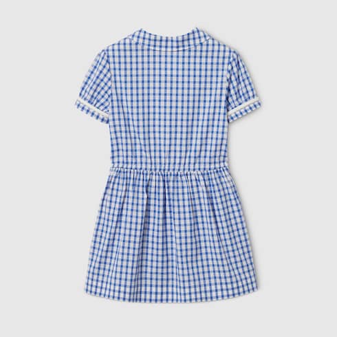 Children's gingham cotton dress