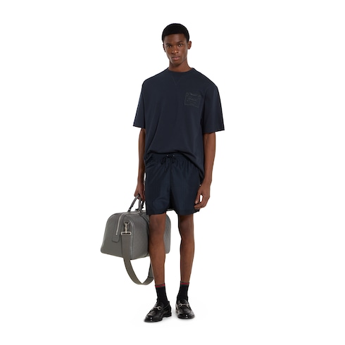 Cotton jersey T-shirt with embroidery