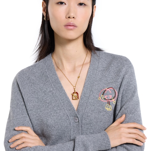 Collana con ciondolo pendente ispirato al cavallo