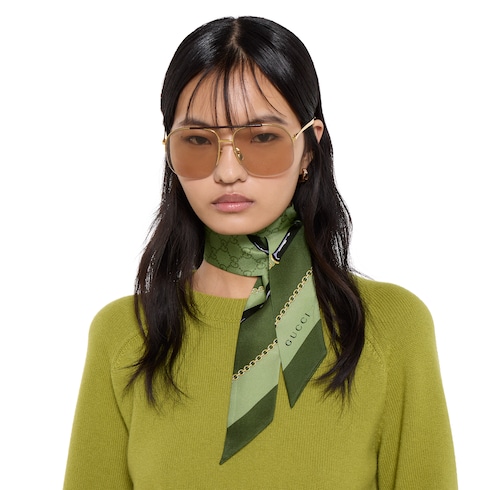 Cinta de seda estampada