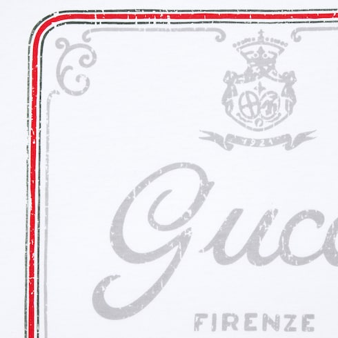 プリント コットンジャージー Tシャツ