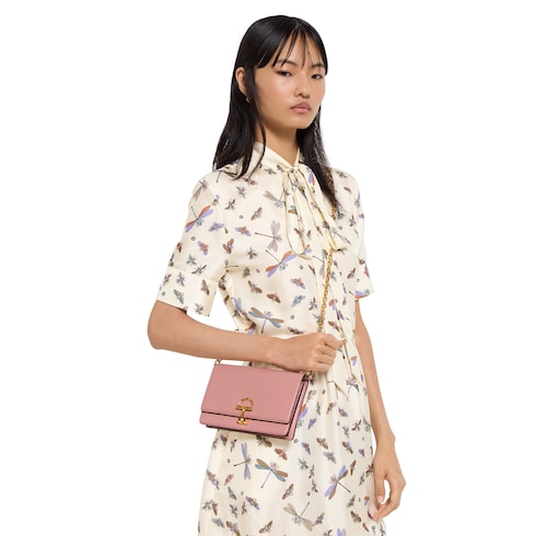 구찌 하프 홀스빗 체인 지갑