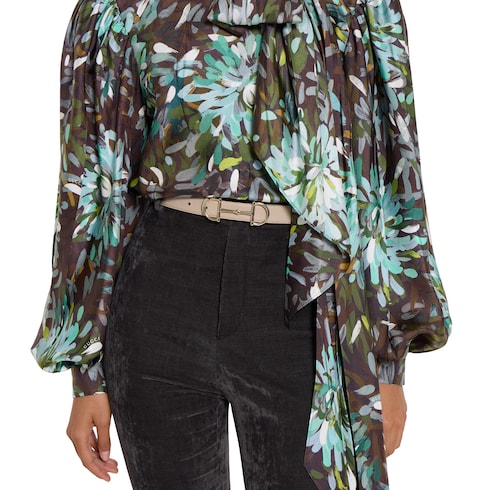 홀스빗 디테일 리버서블 씬 벨트