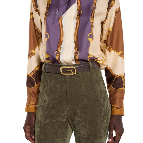 Wendbarer Gürtel mit Square G Schnalle