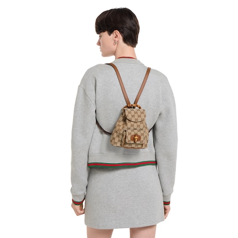 Bamboo mini backpack