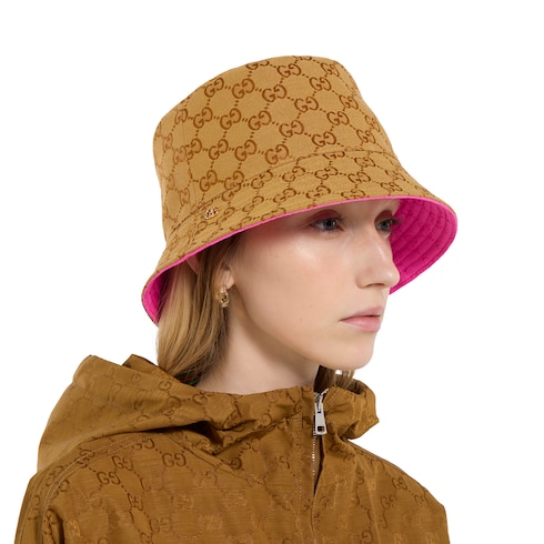 Reversible GG canvas bucket hat