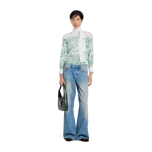 Yuko Higuchi printed silk shirt